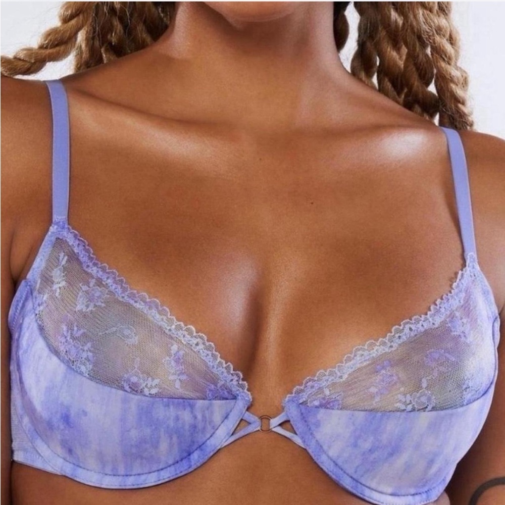 Purple Lace Bra